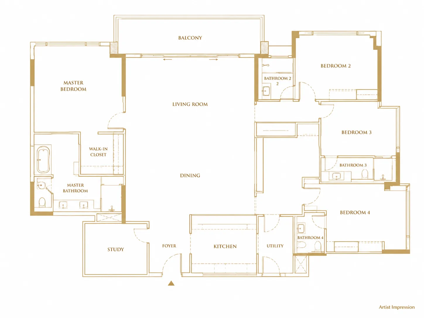 5 BHK Floor Plan